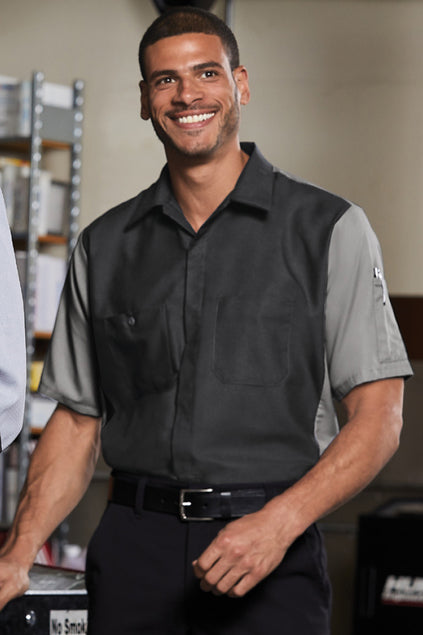 Red Kap® Short Sleeve Ripstop Crew Shirt