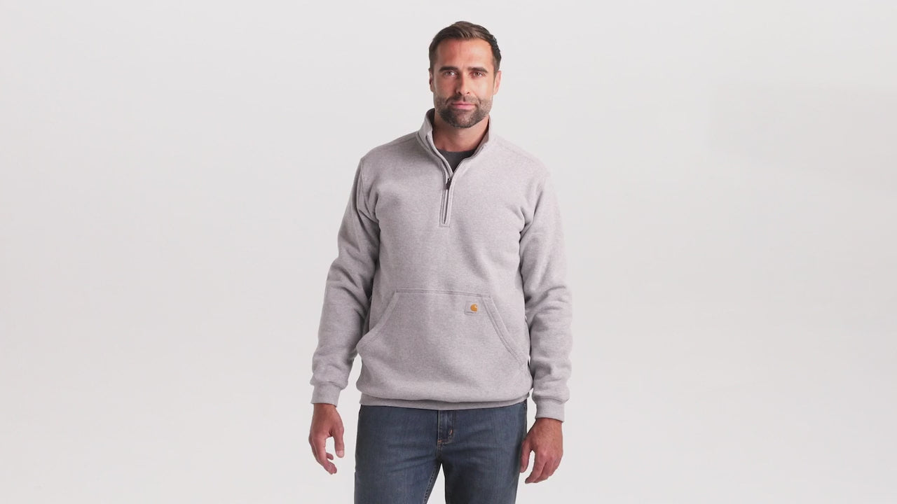 Carhartt® Midweight 1/4-Zip Mock Neck Sweatshirt